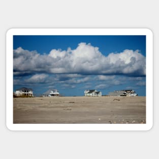 Clouds Over Beach Houses Sticker